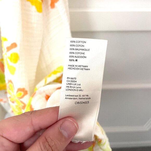 Free People Fleur Tunic Top Womens Small Tiered Fairy Peasant Boho Size M - Picture 7 of 8